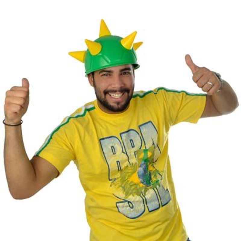 Chapéu Medieval Brasil com 6 Pontas