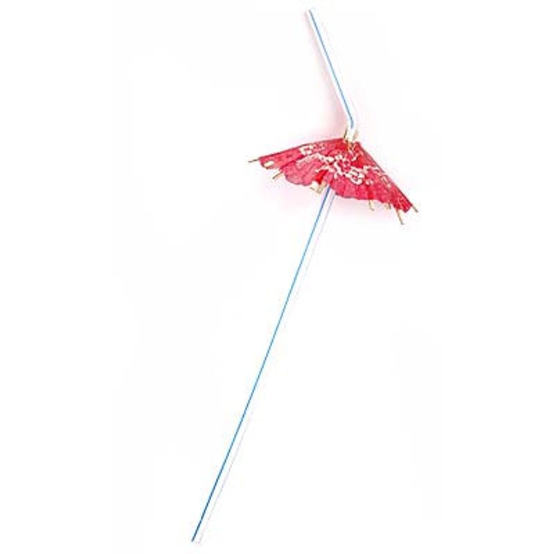 Canudo Guarda-Chuva para Decoração de Drinks - 10 unidades