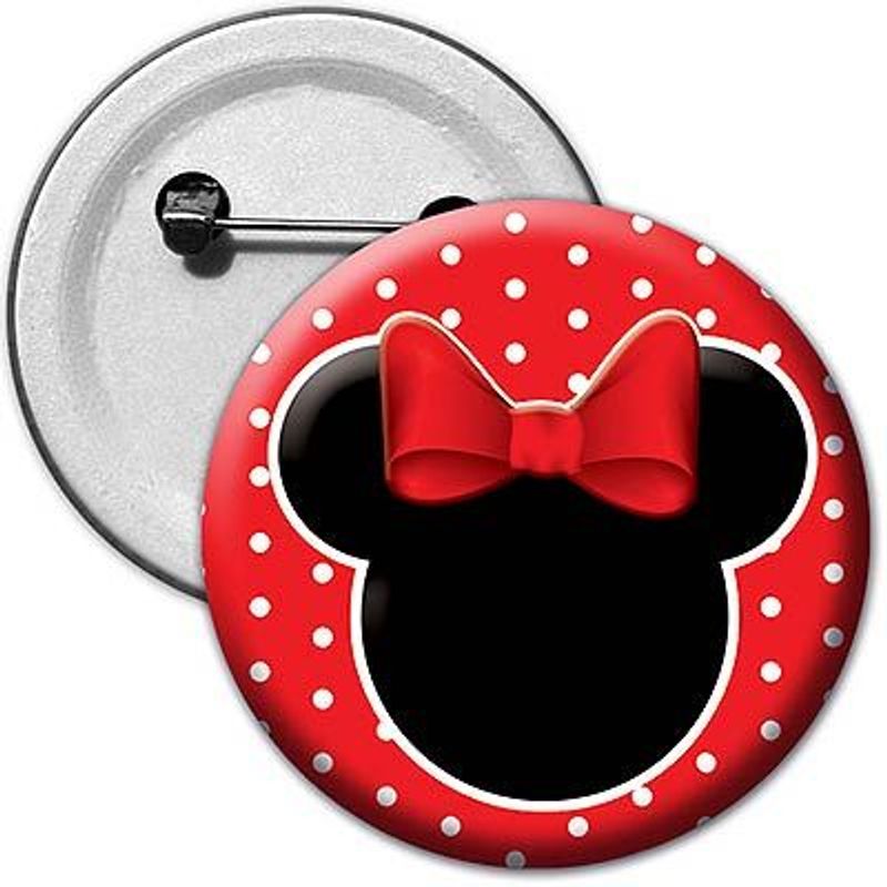 Broche Especial Minnie Vermelha - Para Lembrancinha