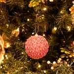 Bola com Pinos Rosa 8 cm (Bolas) - 6 Peças