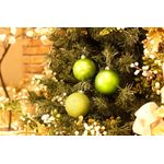 Bola de Natal Sortidas Verde Claro 8cm - 6 Un