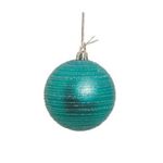 Bola com Glitter Azul Claro 6 cm (Bolas) - 6 Peças