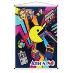 Banner Vertical Anos 80 - 72x109cm