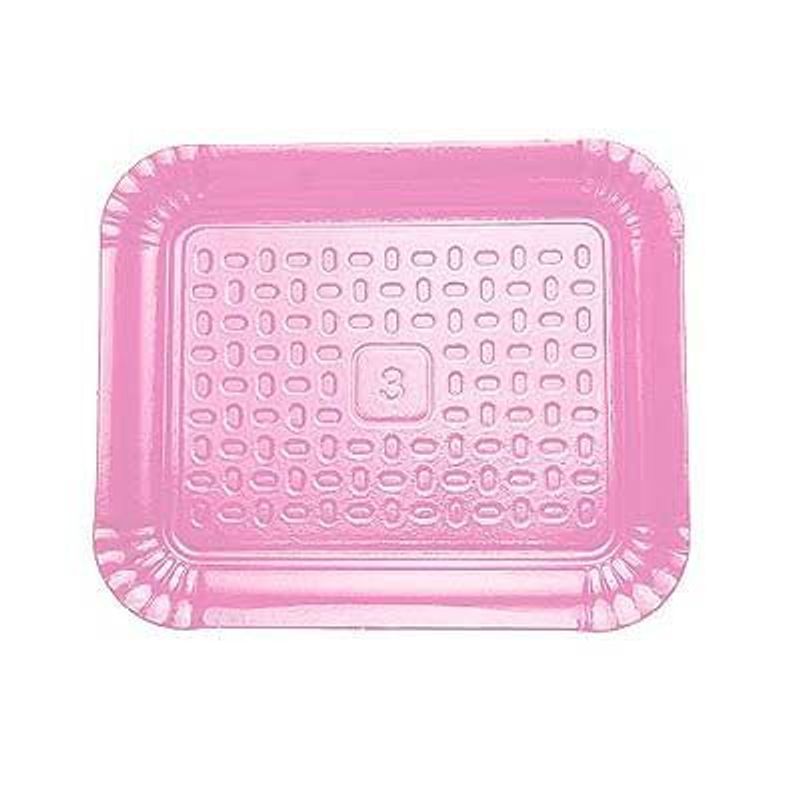 Bandeja Laminada Retangular nº 04 - Liso Rosa