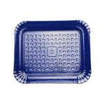 Bandeja Laminada Retangular nº 04 - Liso Azul Escuro