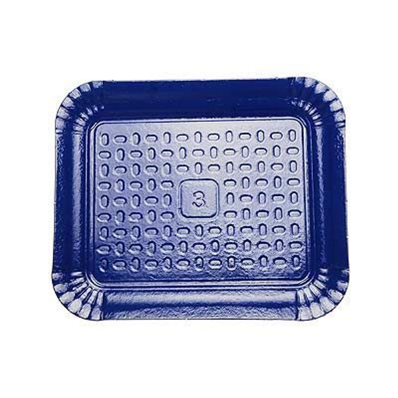 Bandeja Laminada Retangular nº 04 - Liso Azul Escuro