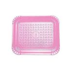 Bandeja Laminada Retangular nº 03 - Liso Rosa