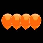 Balão Neon Cores Cítricas nº 10 (25cm) Laranja - 25 Un