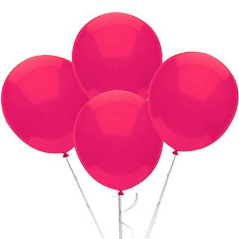 Balão TRADICIONAL nº 9 Liso Rosa Escuro - 50 Un