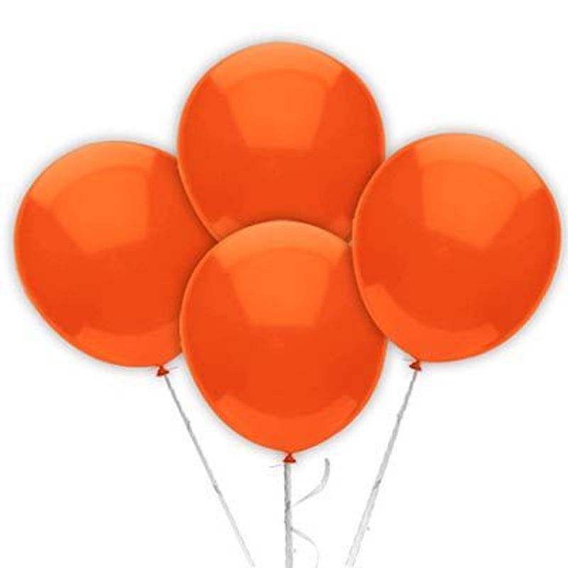 Balão TRADICIONAL nº 7 Liso Laranja - 50 Un