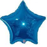 Balão Metalizado Estrela 20 Polegadas Liso Azul