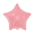 Balão Metalizado Estrela 04 Polegadas Liso Rosa