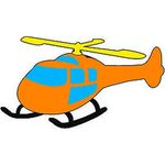 Aplique em E.V.A Helicóptero - 03 Un