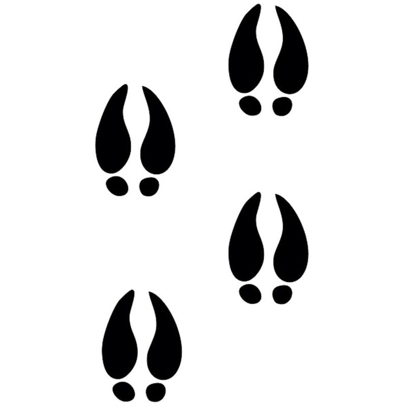 Adesivos de Natal Pegadas de Rena - 20 Un