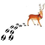 Adesivos de Natal Pegadas de Rena - 20 Un