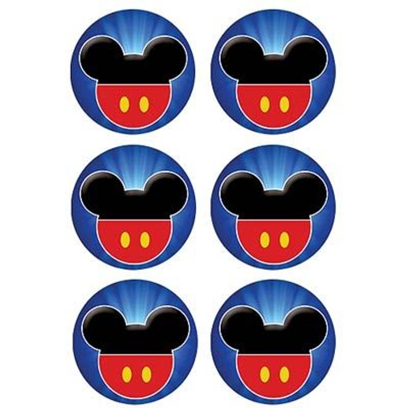 Adesivo Especial Redondo Mickey - 12 Un