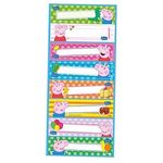 Adesivo Decorativo Retangular Peppa Pig - 03 cartelas