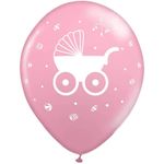 Balão Balloontech Chá de Bebê Rosa nº 10 (25cm) - 25 Un