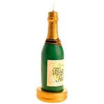 Vela Artesanal Garrafa de Champagne - Boas Festas