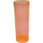 Copo Acrílico Long Drink Color 300ml - Laranja
