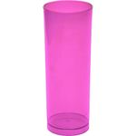 Copo Acrílico Long Drink Color 300ml - Rosa Chiclete