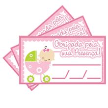 Tags SEM Furo Chá de Bebê Rosa - 15 Un