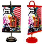 Enfeite de Mesa Banner Especial Anos 60