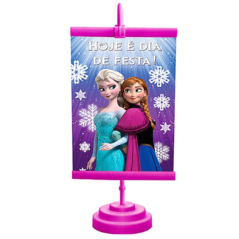 Enfeite de Mesa Banner Especial Frozen