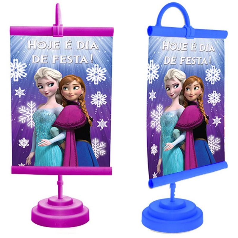 Enfeite de Mesa Banner Especial Frozen