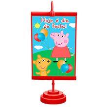 Enfeite de Mesa Banner Especial Peppa Pig