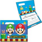 Convite Especial Super Mario Bros - 08 Un