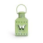 Porta Velas em Metal Portavela Lamarelop Borboleta Verde 14x6 - 1 Un
