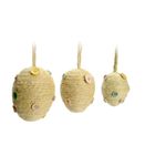 Ovos Decorados 3 Tamanhos Amarelo (Crocante) 11x8x8 - 3 Un