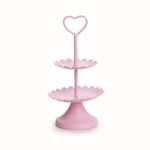 Suporte para Doces 2 Andares Rosa Claro (Cake)