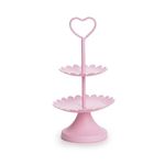 Suporte para Doces 2 Andares Rosa Claro (Cake)