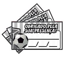 Tags SEM Furo Futebol Preto e Branco - 15 Un