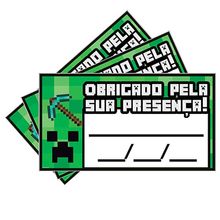 Tags SEM Furo Minecraft CREEPER - 15 Un