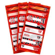 Adesivo Decorativo Retangular São Paulo FC - 03 cartelas