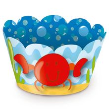 Fundo do Mar - Forminha para Mini Cupcake 12 Un