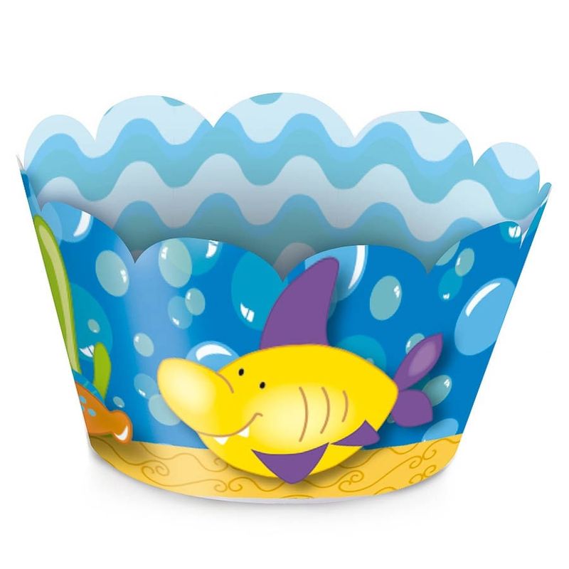 Fundo do Mar - Forma para Cupcake 12 Un