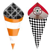 Carros Vintage - Mini Cone Composê 24 Un