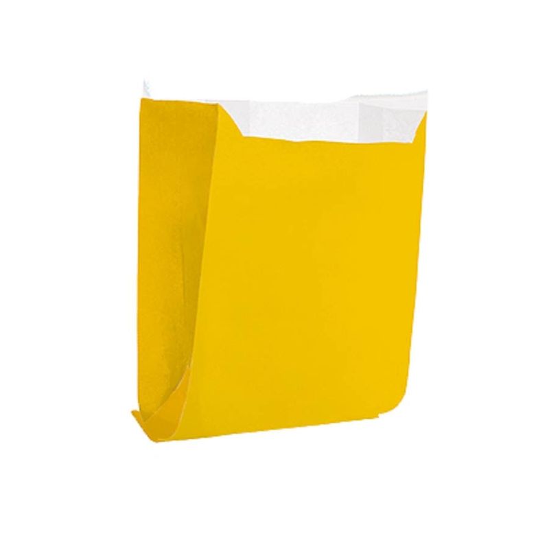 Saquinho para Lanche Médio Liso Amarelo - 50 Un