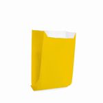 Saquinho para Lanche Liso Amarelo 10x8x4 - 50 Un