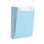 Saquinho para Lanche Liso Azul Bebe 10x8x4 - 50 Un