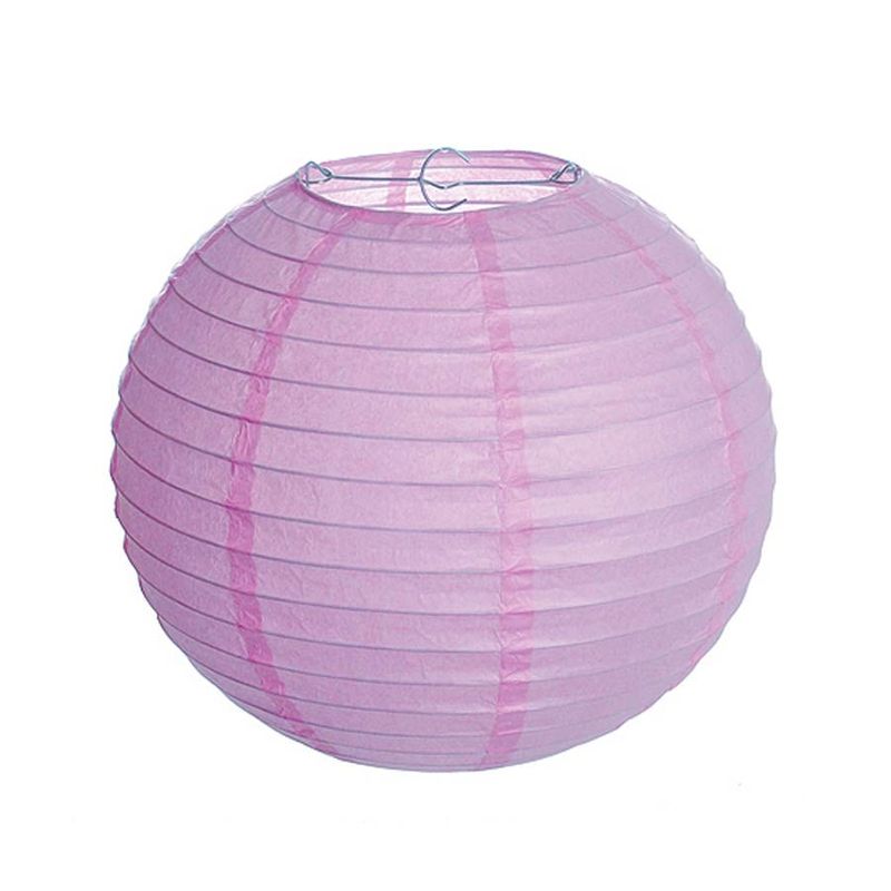 Lanterna Redonda sem Luz Rosa 30 cm