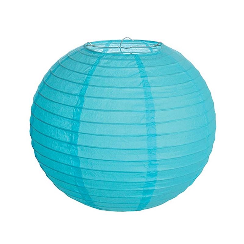 Lanterna Redonda sem Luz Azul 35 cm