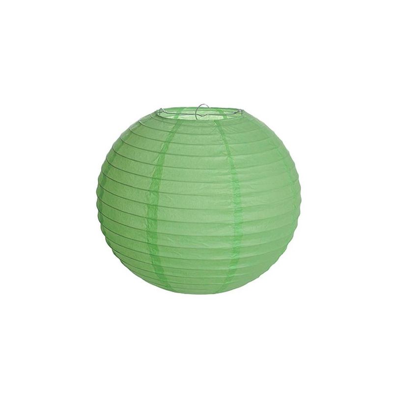 Lanterna de Papel Redonda 15cm Verde