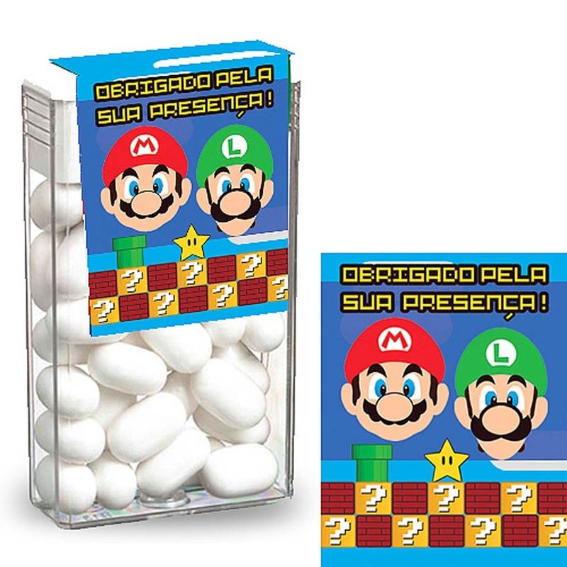 Adesivo Especial para Tic Tac Super Mario Bros - 08 Un