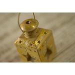 Lanterna com Estrelas Ouro (Porta Velas em Metal) - 6 Un