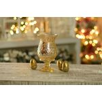 Castiçal Tulipa com Base Ouro (Castiçais Altos)  - 4 Unidades